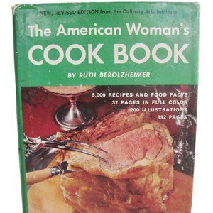 VTG American Womans Cookbook Ruth Berolzheimer Comfort Food Recipes Hardcover DJ